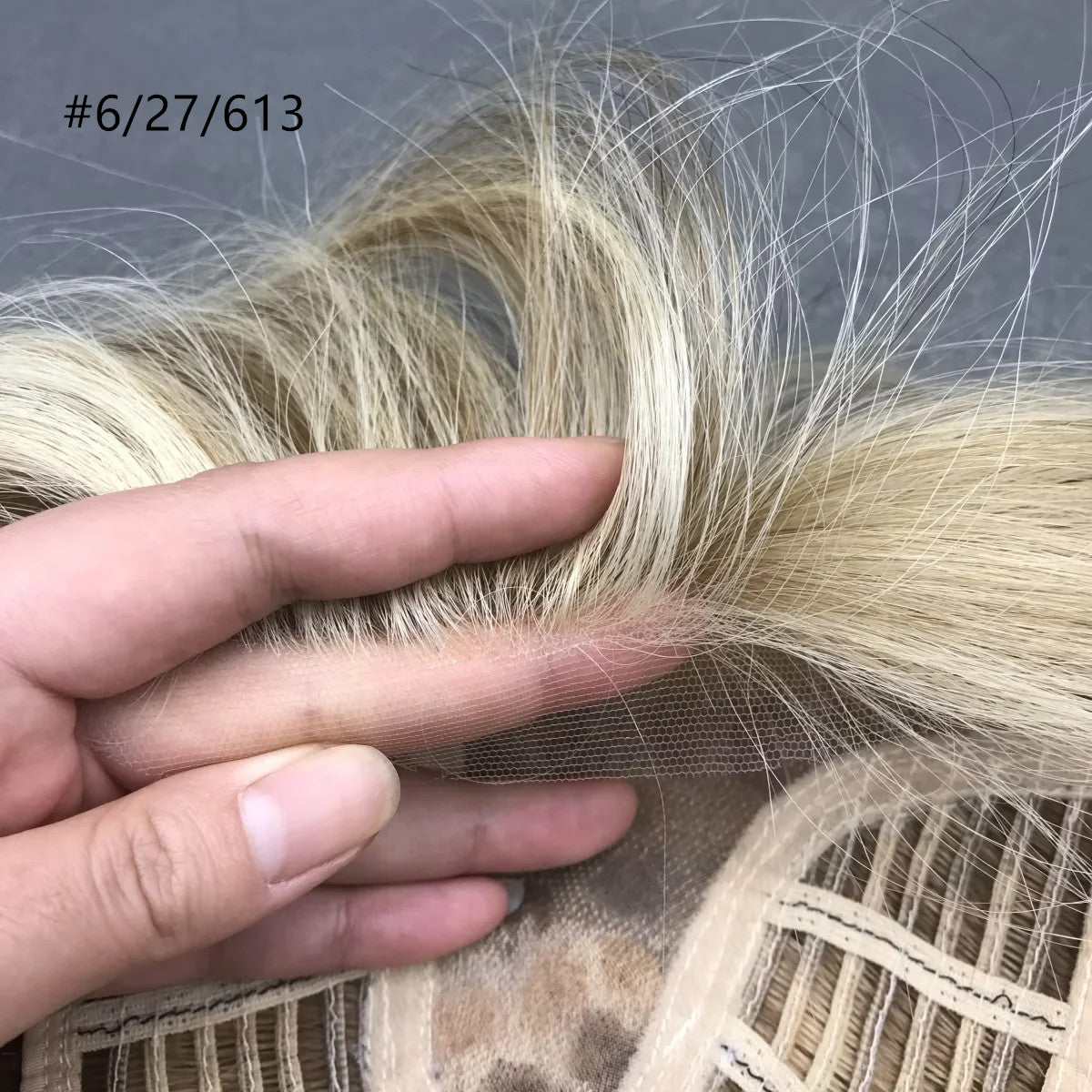 Chic and Seamless 10inch  Remy Hair Mono Topper with Swiss Lace Front  6"x6"