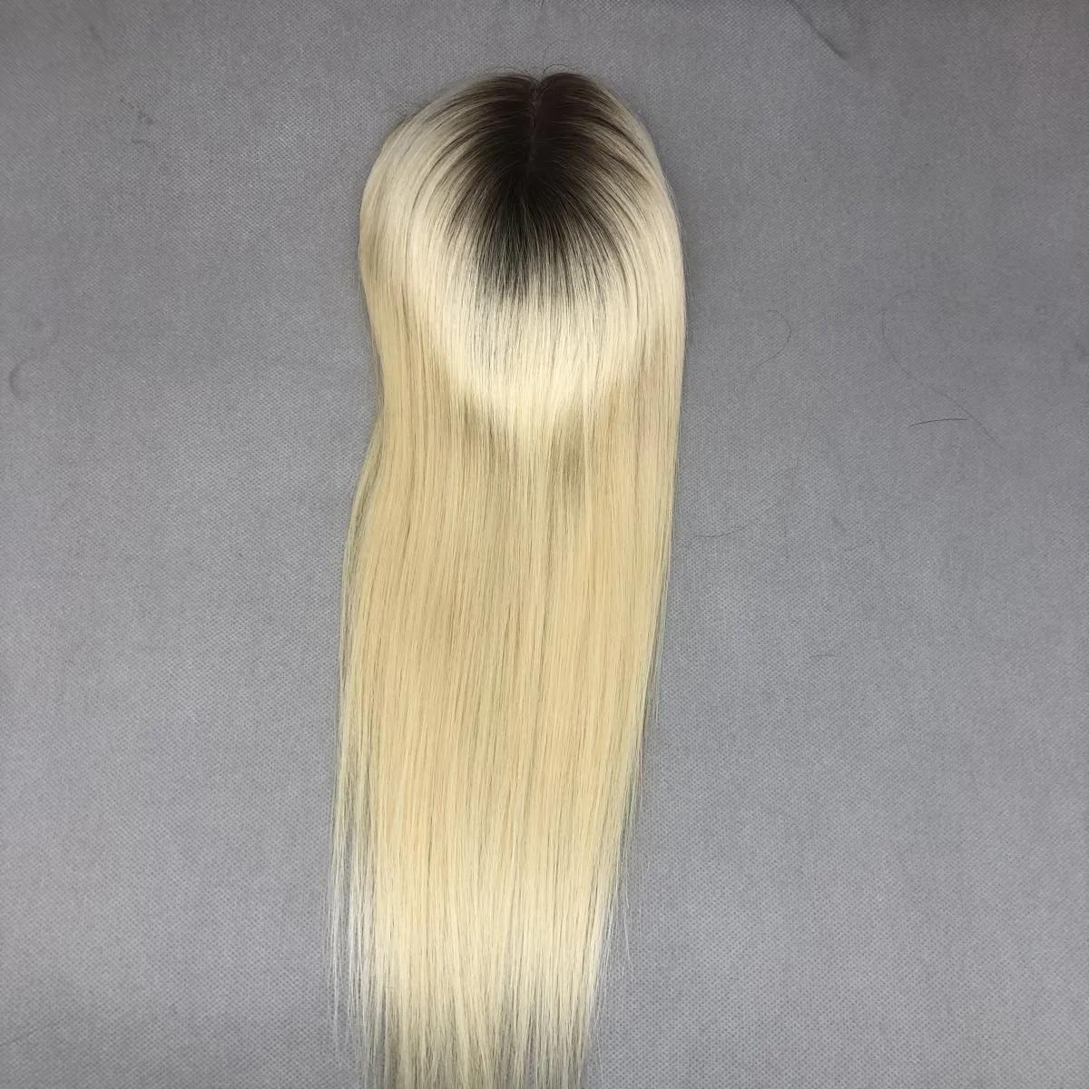 Flawless coverage 100 Remy Hair Monofilament Topper 5"x5", 6"x6"