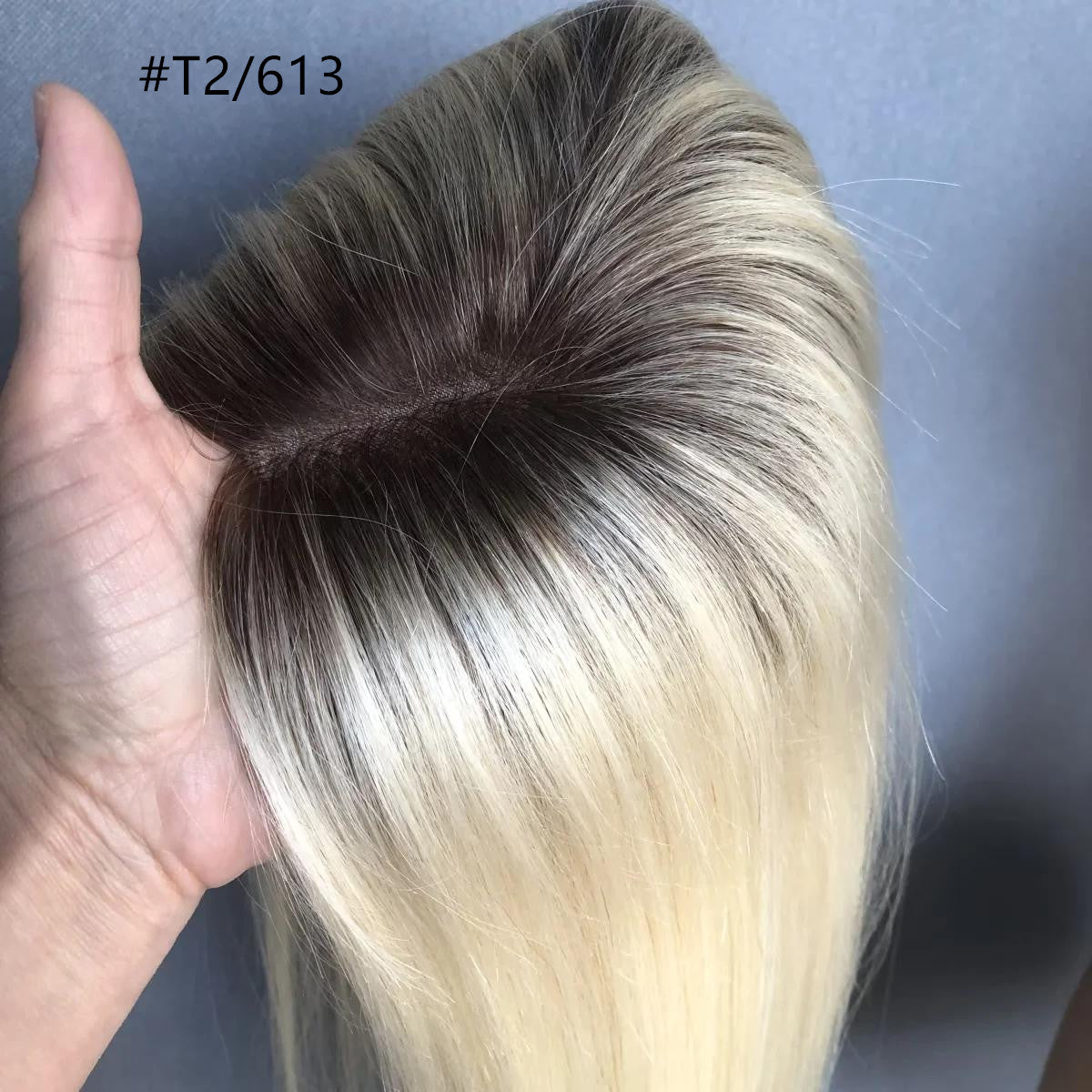 Flawless coverage 100 Remy Hair Monofilament Topper 5"x5", 6"x6"