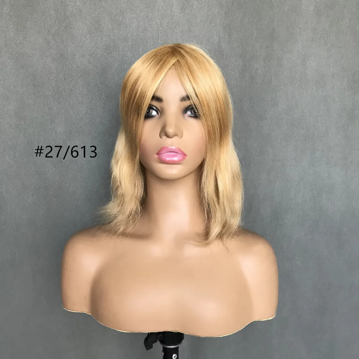 Chic and Seamless 10inch  Remy Hair Mono Topper with Swiss Lace Front  6"x6"