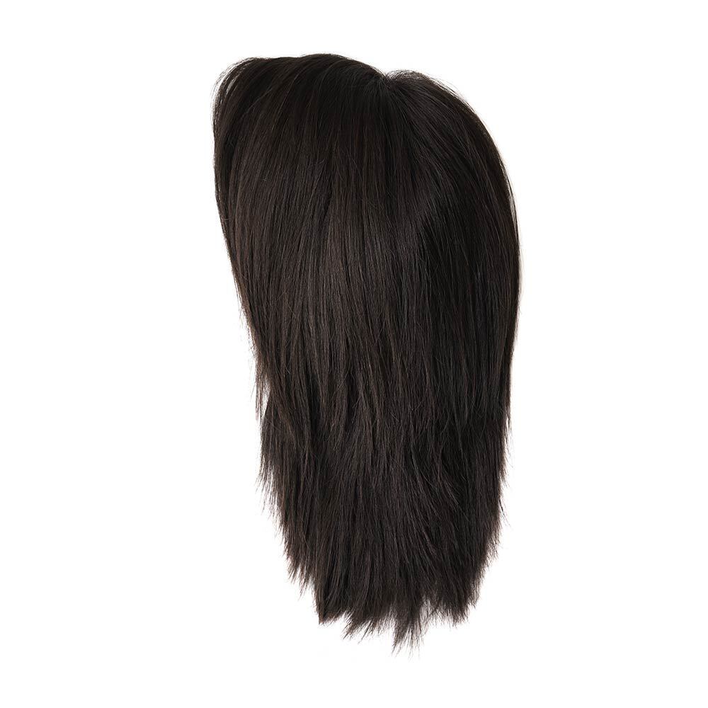 Women Wigs European Cuticle Remy Human Hair Mono Top Lace Front Medium Size 9''