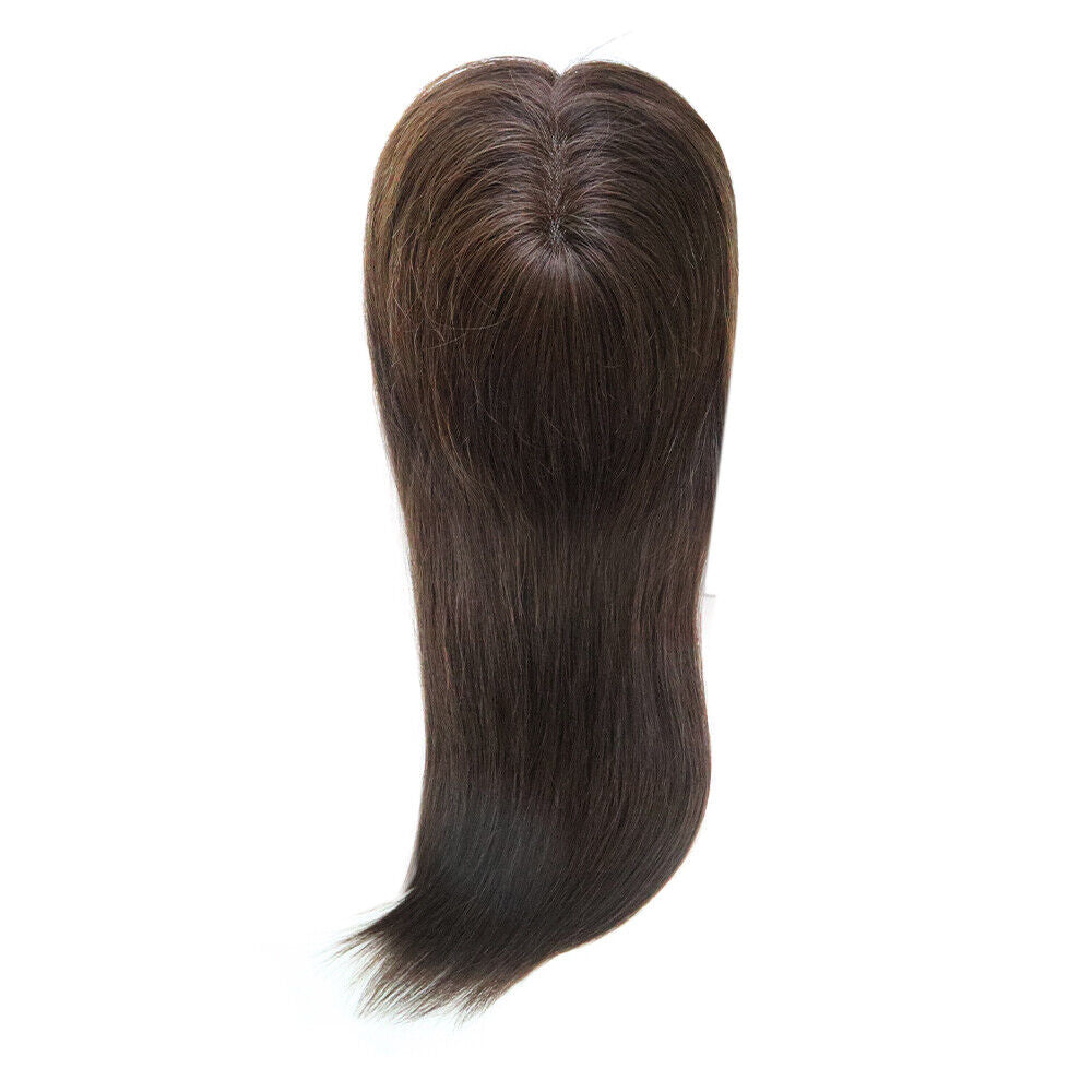 Women Topper Hair Toupee Fine Mono Wefted Top Pieces Human Remy Hair 13'' TP18