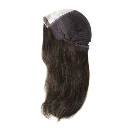 European Cuticle Remy Hair Women Wigs Human Hair Mono Top Lace Medium Size #4